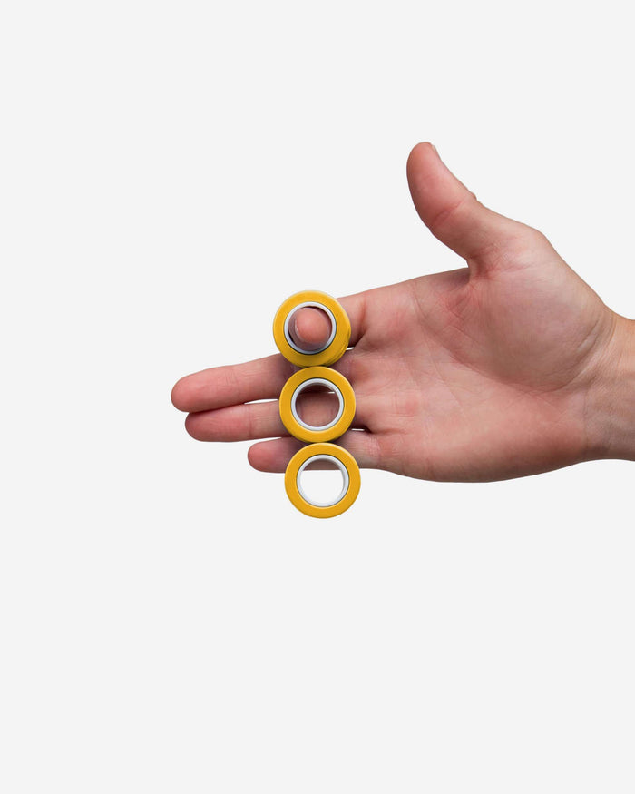 Solid Yellow 6 Pack Magnetic Finger Rings FOCO - FOCO.com