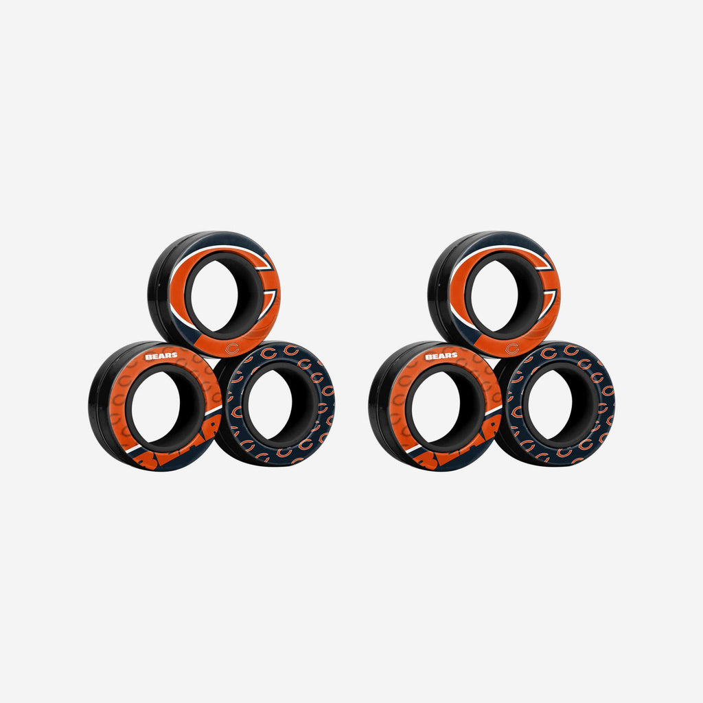 Chicago Bears 6 Pack Magnetic Finger Rings FOCO