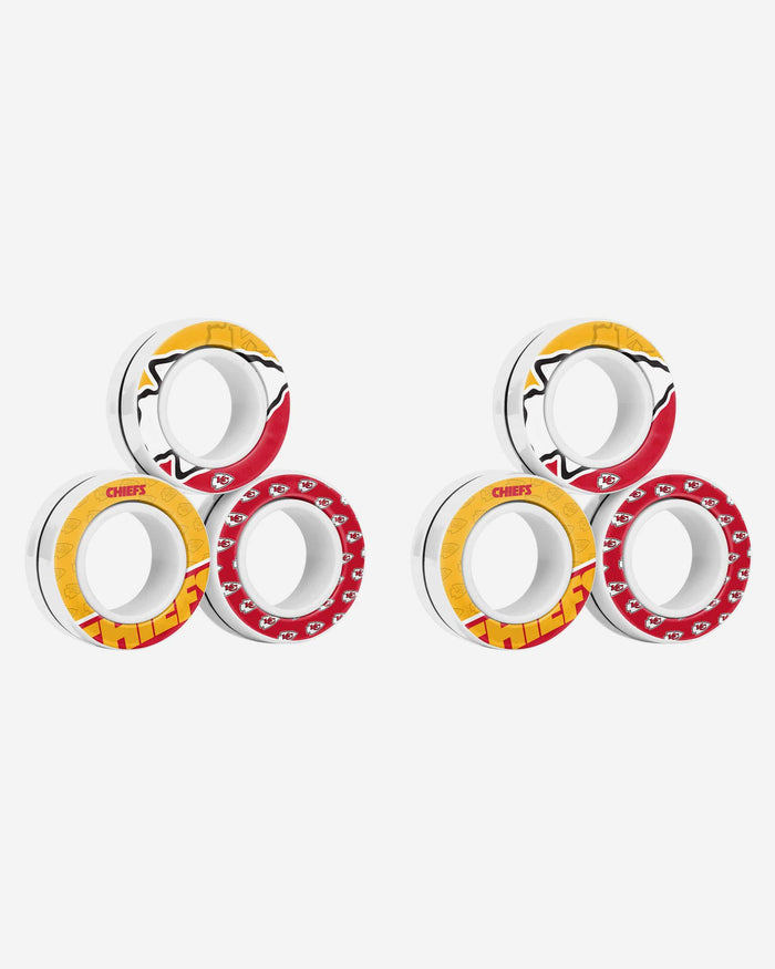 Kansas City Chiefs 6 Pack Magnetic Finger Rings FOCO - FOCO.com