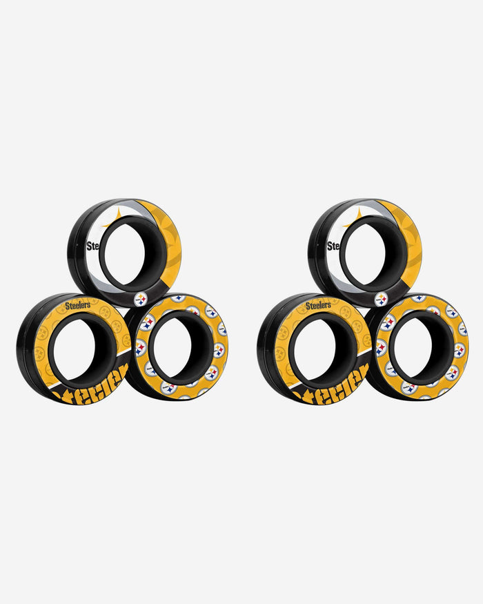 Pittsburgh Steelers 6 Pack Magnetic Finger Rings FOCO - FOCO.com