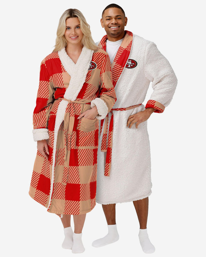 San Francisco 49ers Lounge Life Reversible Robe FOCO S/M - FOCO.com