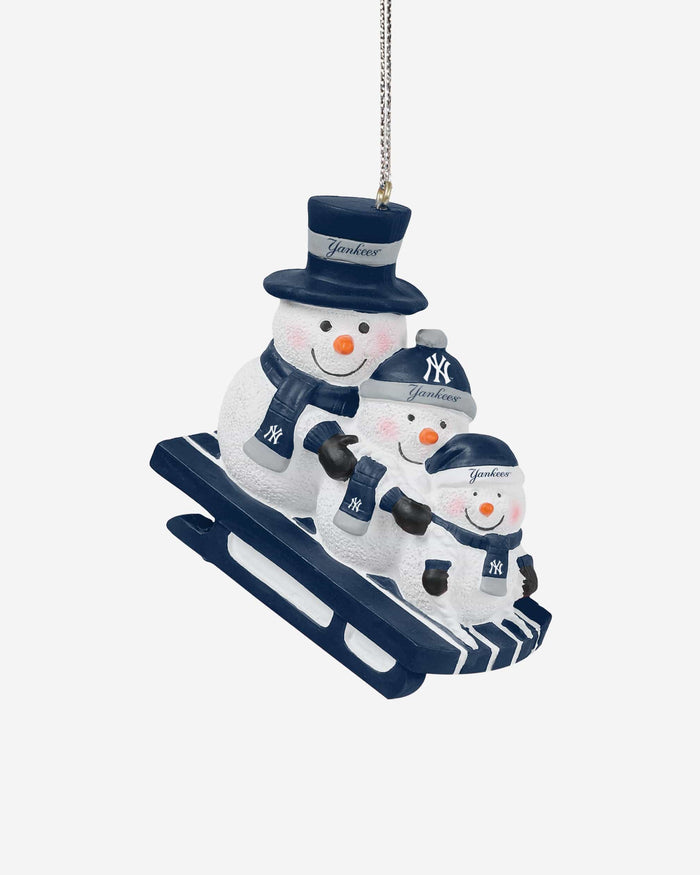 New York Yankees Sledding Snowmen Ornament FOCO - FOCO.com