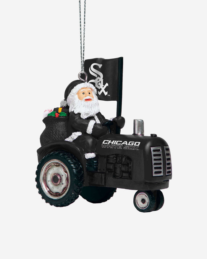 Chicago White Sox Santa Riding Tractor Ornament FOCO - FOCO.com