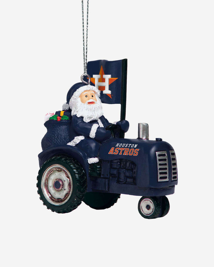 Houston Astros Santa Riding Tractor Ornament FOCO - FOCO.com