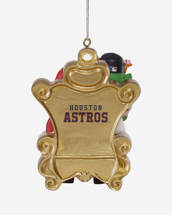 Orbit Houston Astros Mascot On Santa's Lap Ornament Foco - FOCO.com