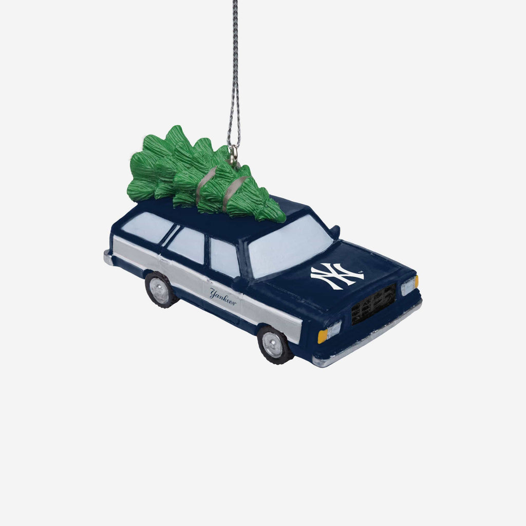 New York Yankees Station Wagon With Tree Ornament FOCO - FOCO.com
