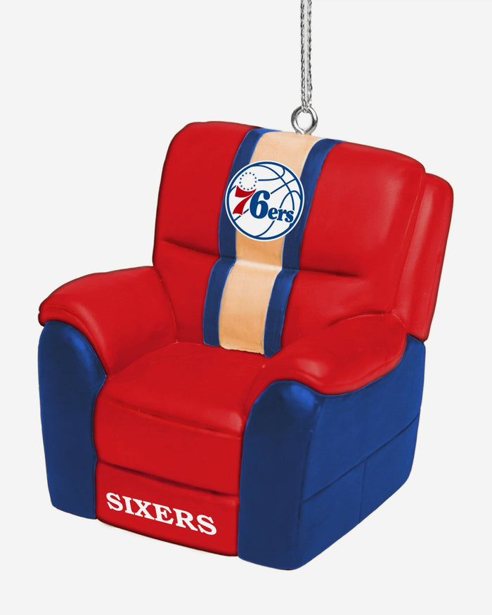 Philadelphia 76ers Reclining Chair Ornament FOCO - FOCO.com