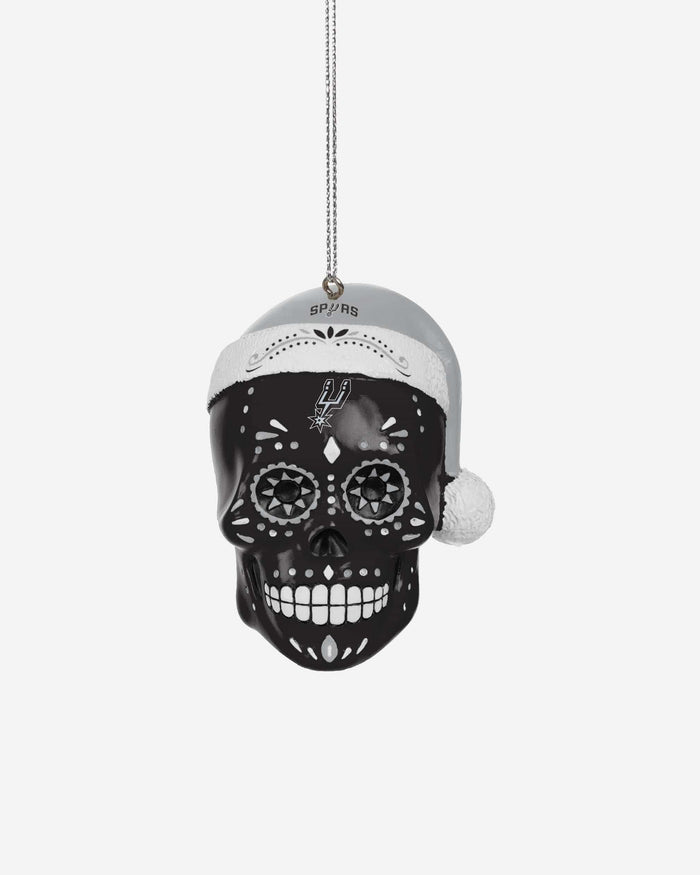 San Antonio Spurs Sugar Skull Ornament FOCO - FOCO.com