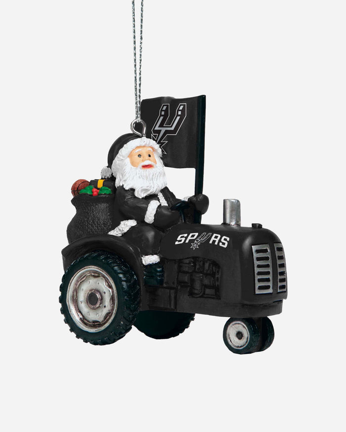 San Antonio Spurs Santa Riding Tractor Ornament FOCO - FOCO.com