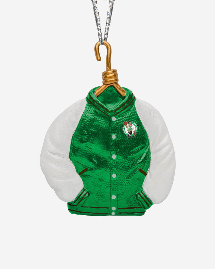 Boston Celtics Varsity Jacket Ornament FOCO - FOCO.com