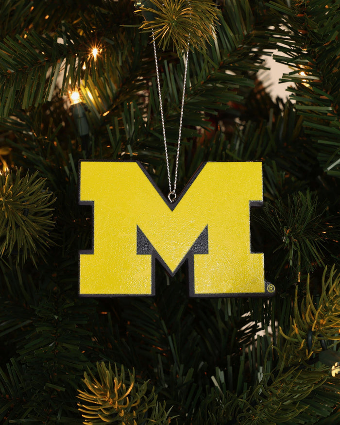 Michigan Wolverines Holiday Cheer Logo Ornament FOCO - FOCO.com