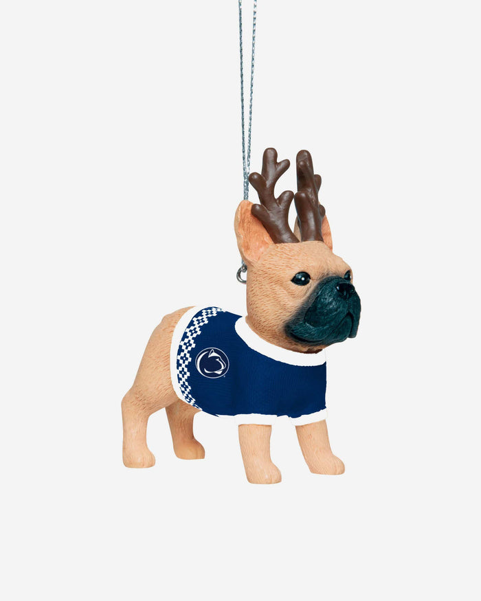 Penn State Nittany Lions French Bulldog Wearing Sweater Ornament FOCO - FOCO.com