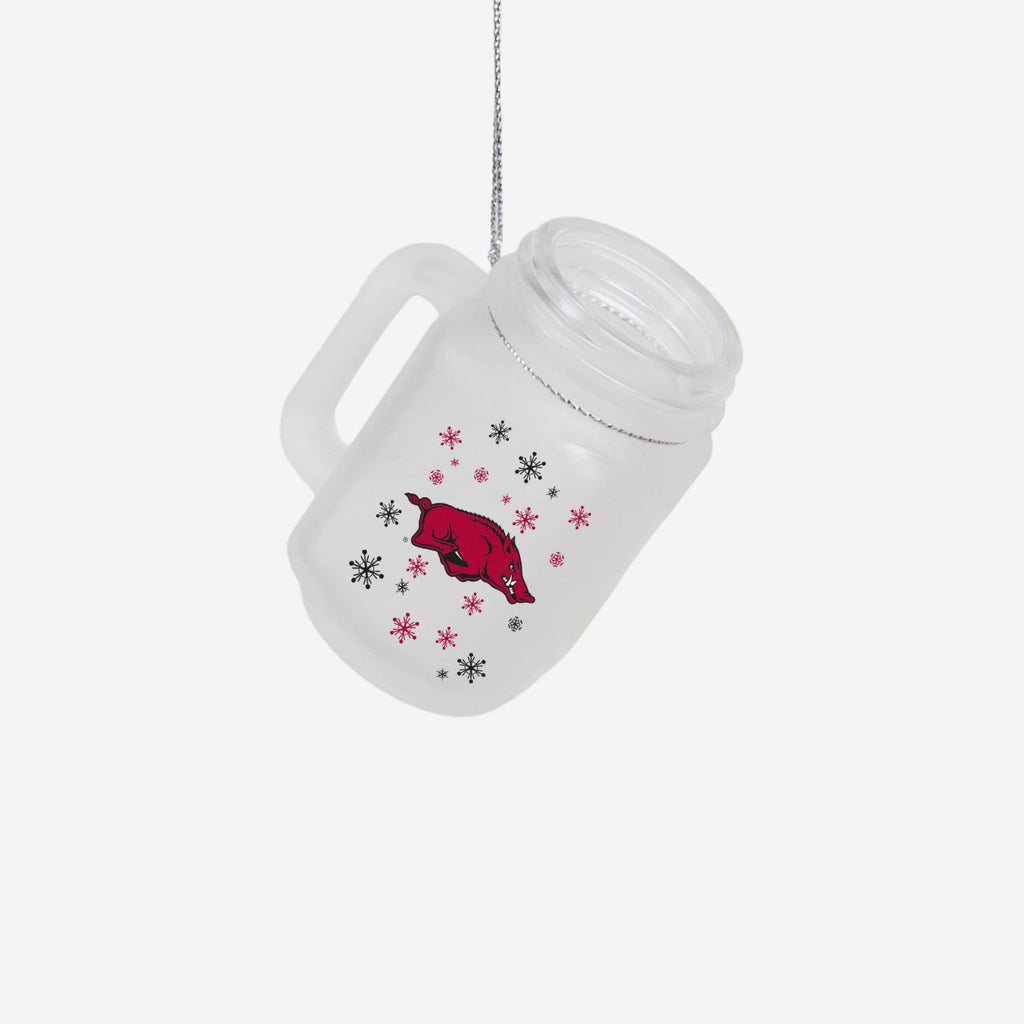 Arkansas Razorbacks Mason Jar Ornament FOCO - FOCO.com
