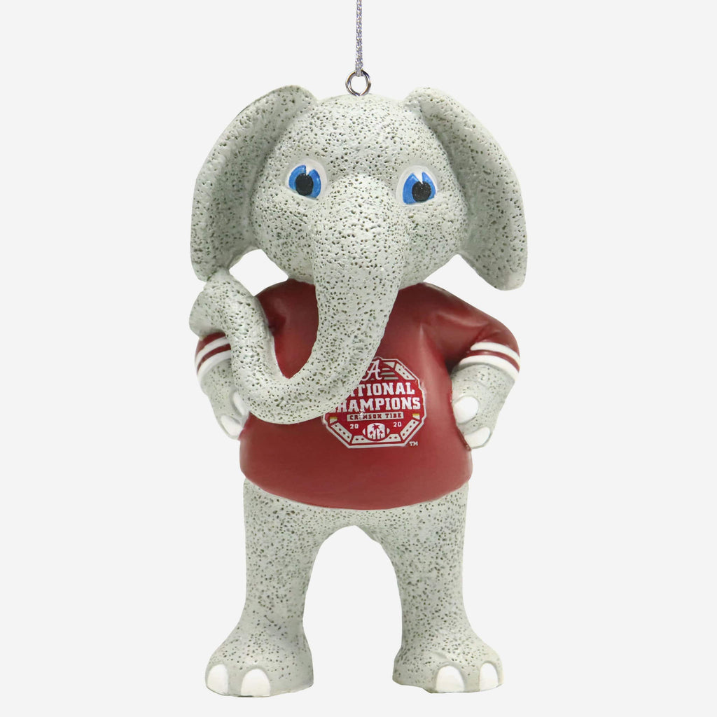Alabama Crimson Tide 2020 Football National Champions Mascot Ornament FOCO - FOCO.com
