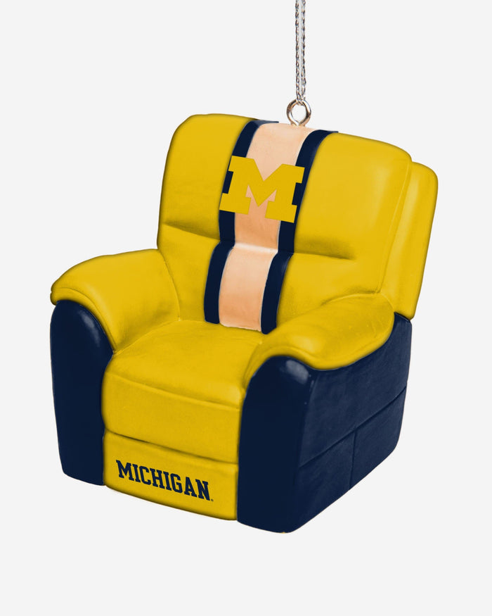 Michigan Wolverines Reclining Chair Ornament FOCO - FOCO.com