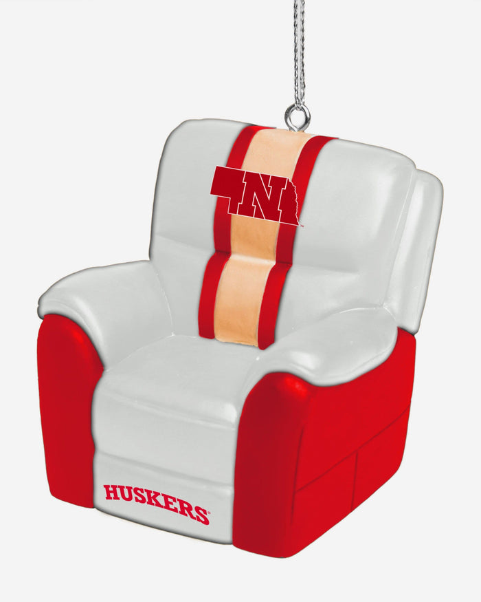 Nebraska Cornhuskers Reclining Chair Ornament FOCO - FOCO.com