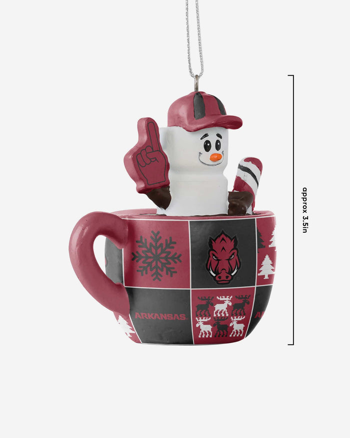Arkansas Razorbacks Smores Mug Ornament FOCO - FOCO.com