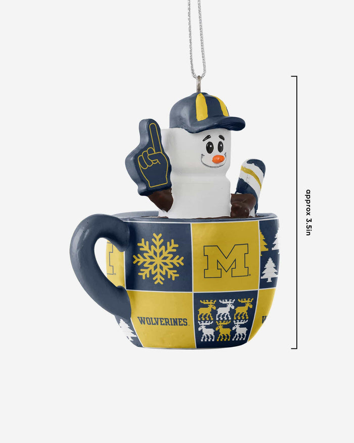Michigan Wolverines Smores Mug Ornament FOCO - FOCO.com