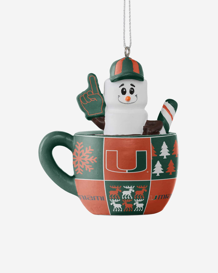 Miami Hurricanes Smores Mug Ornament FOCO - FOCO.com