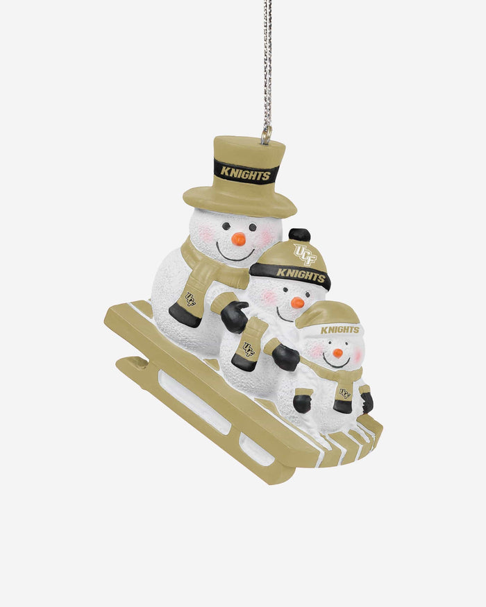 UCF Knights Sledding Snowmen Ornament FOCO - FOCO.com