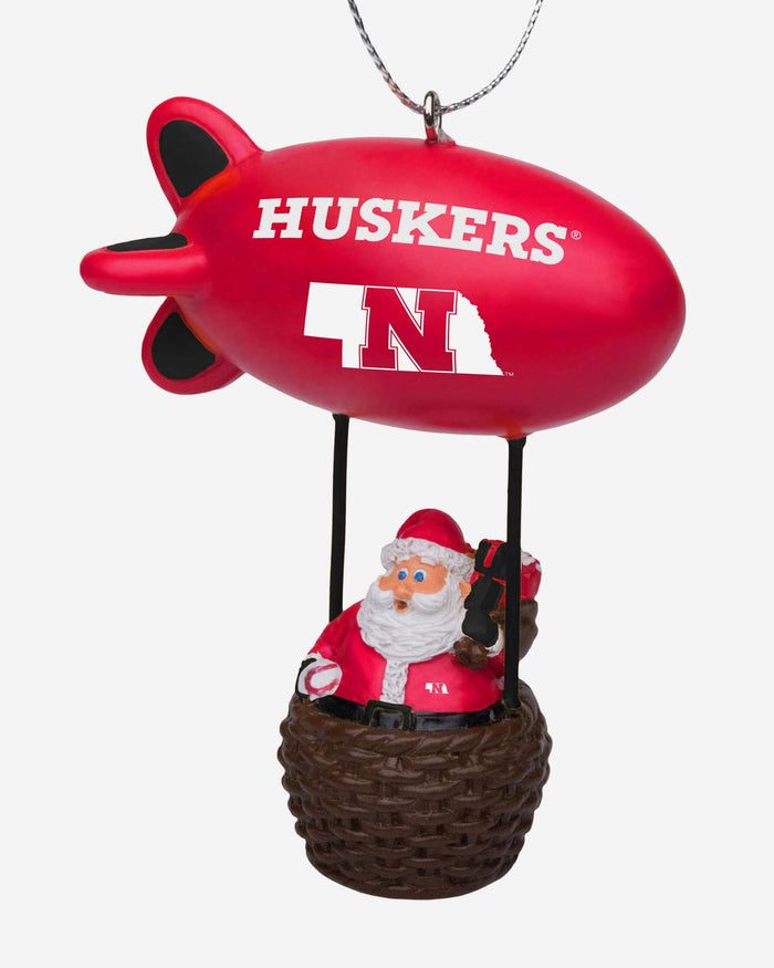 Nebraska Cornhuskers Santa Blimp Ornament FOCO - FOCO.com