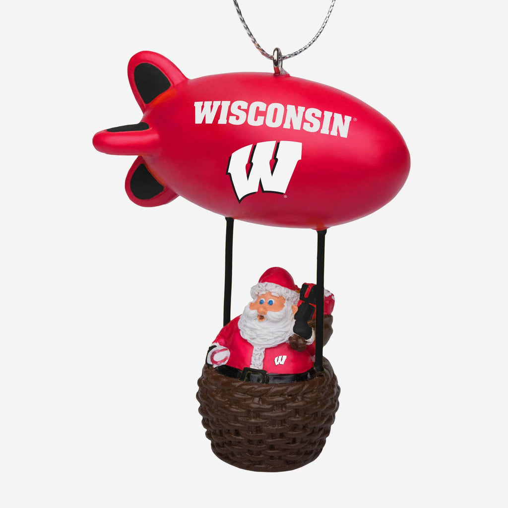 Wisconsin Badgers Santa Blimp Ornament FOCO - FOCO.com