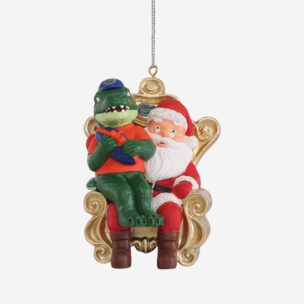 Albert Florida Gators Mascot On Santa's Lap Ornament Foco - FOCO.com