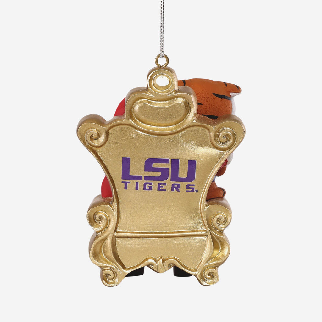 Mike the Tiger LSU Tigers Mascot On Santa's Lap Ornament FOCO