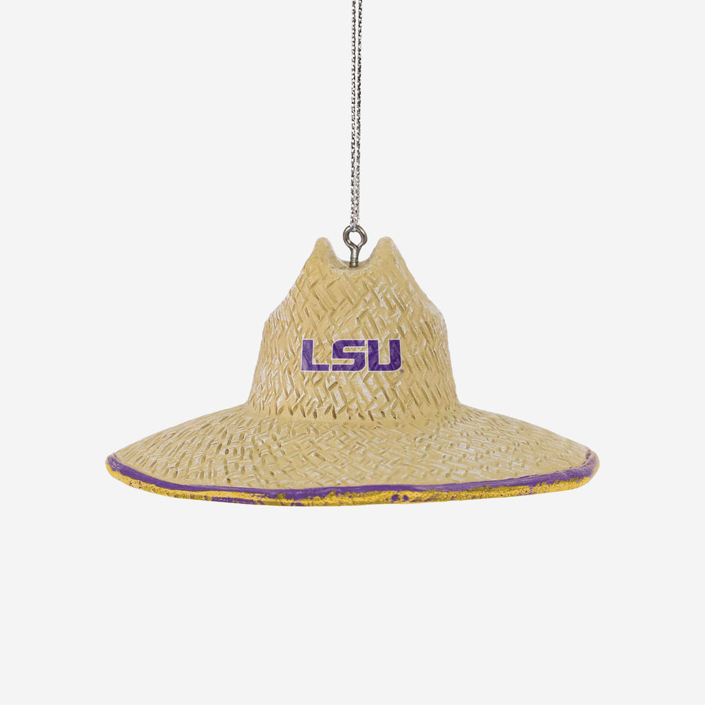 LSU Tigers Straw Hat Ornament FOCO - FOCO.com