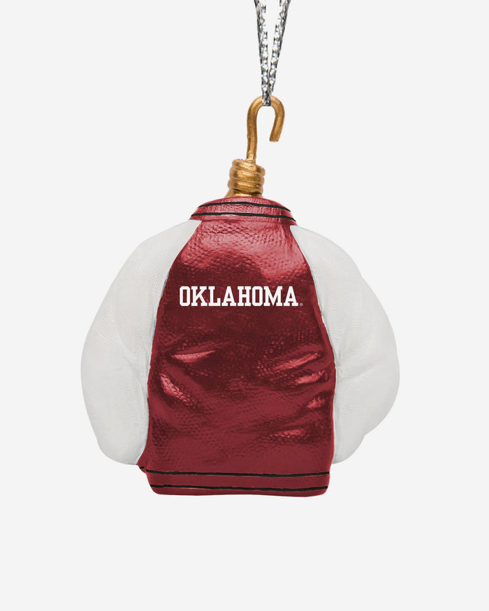 Oklahoma Sooners Varsity Jacket Ornament FOCO - FOCO.com