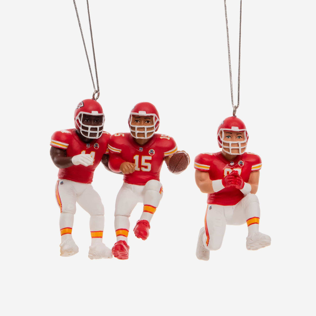 Kansas City Chiefs 3 Player Team Celebration Ornament FOCO - FOCO.com