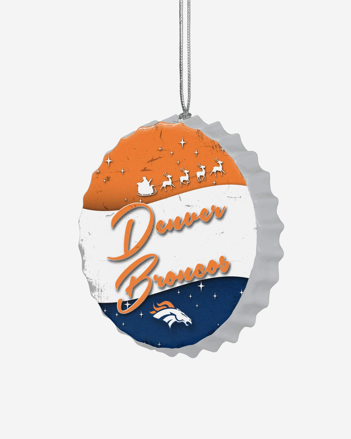 Denver Broncos Bottlecap Sign Ornament FOCO - FOCO.com