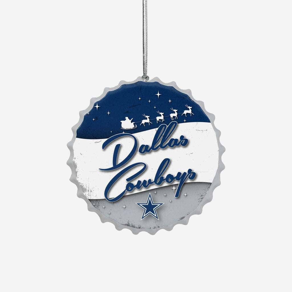 Dallas Cowboys Bottlecap Sign Ornament FOCO - FOCO.com
