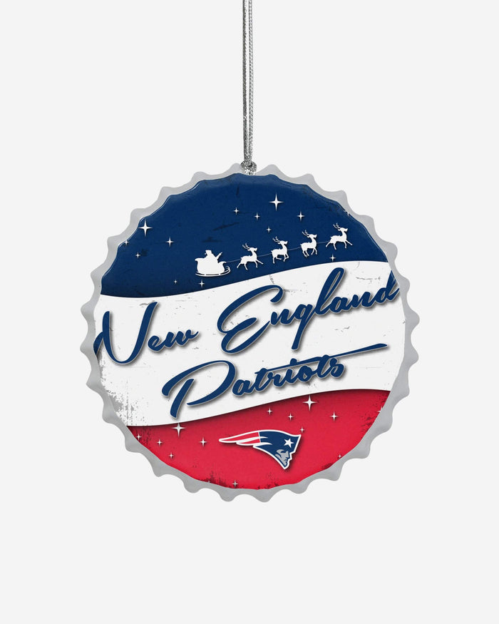 New England Patriots Bottlecap Sign Ornament FOCO - FOCO.com