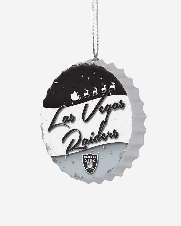 Las Vegas Raiders Bottlecap Sign Ornament FOCO - FOCO.com