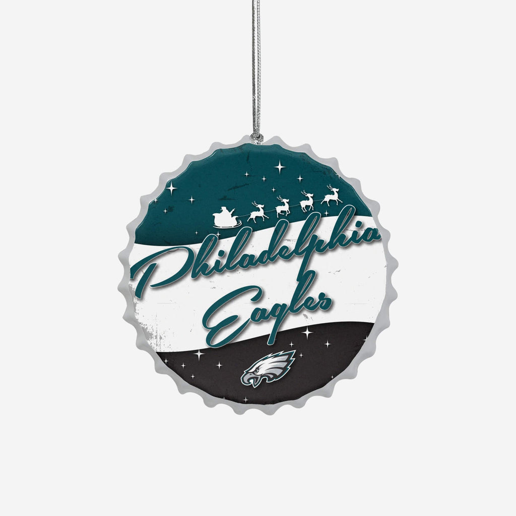 Philadelphia Eagles Bottlecap Sign Ornament FOCO - FOCO.com