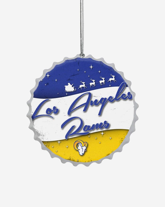 Los Angeles Rams Bottlecap Sign Ornament FOCO - FOCO.com
