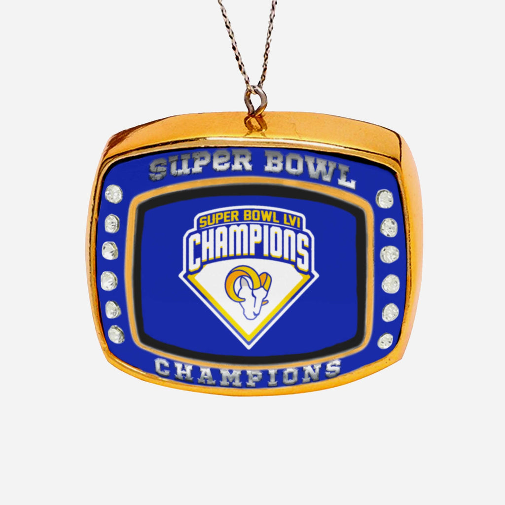 Los Angeles Rams Super Bowl LVI Champions Ring Ornament FOCO - FOCO.com