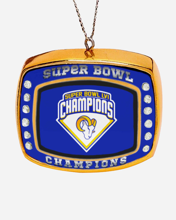 Los Angeles Rams Super Bowl LVI Champions Ring Ornament FOCO - FOCO.com