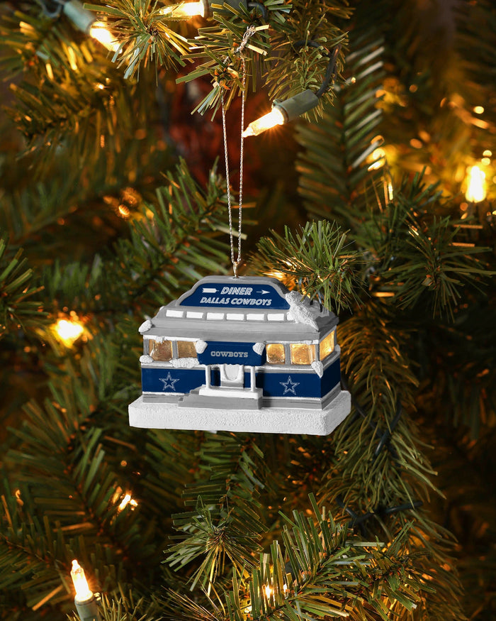 Dallas Cowboys Light Up Diner Ornament FOCO - FOCO.com