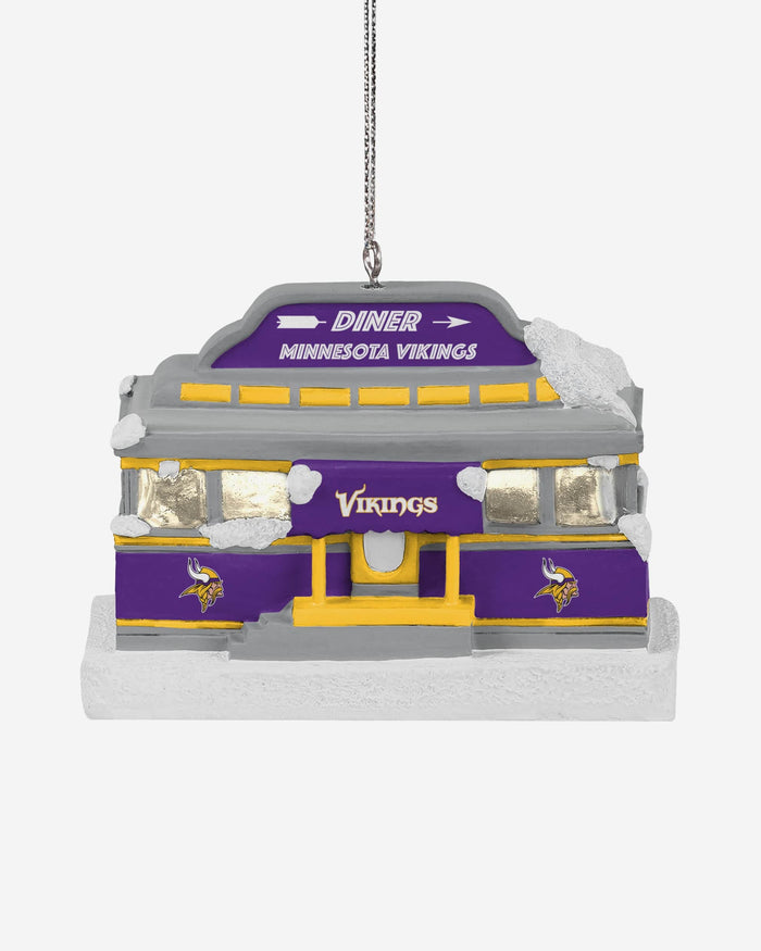 Minnesota Vikings Light Up Diner Ornament FOCO - FOCO.com