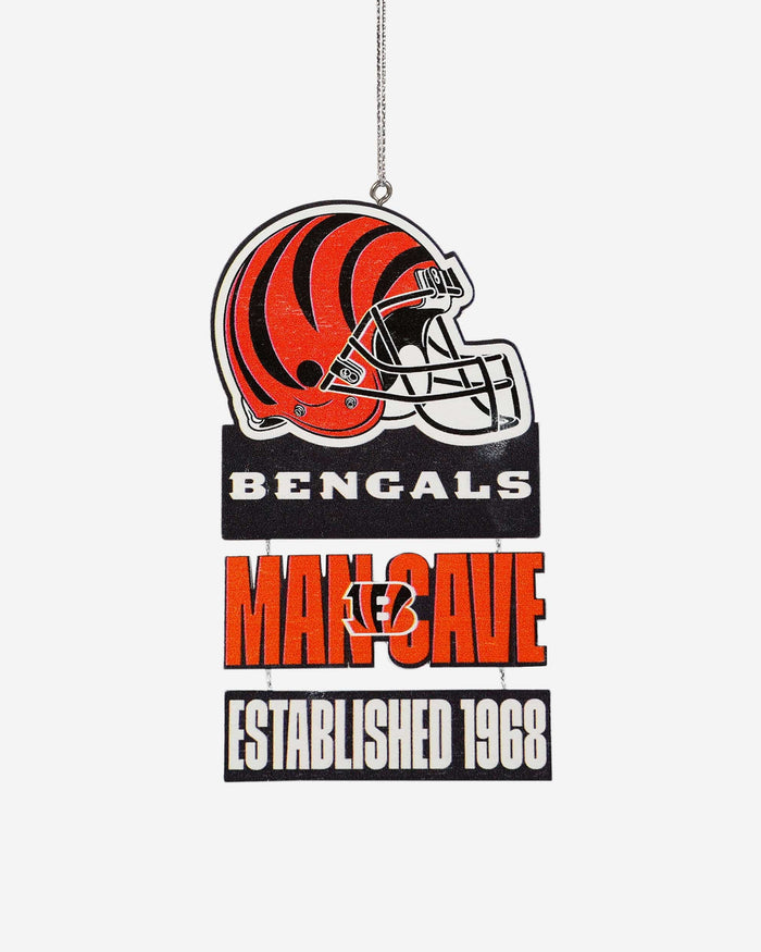 Cincinnati Bengals Mancave Sign Ornament FOCO - FOCO.com