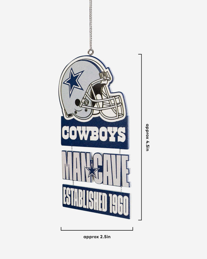 Dallas Cowboys Mancave Sign Ornament FOCO - FOCO.com