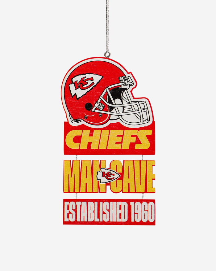 Kansas City Chiefs Mancave Sign Ornament FOCO - FOCO.com