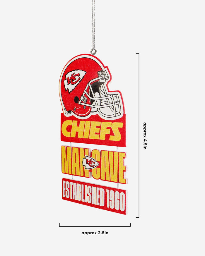 Kansas City Chiefs Mancave Sign Ornament FOCO - FOCO.com