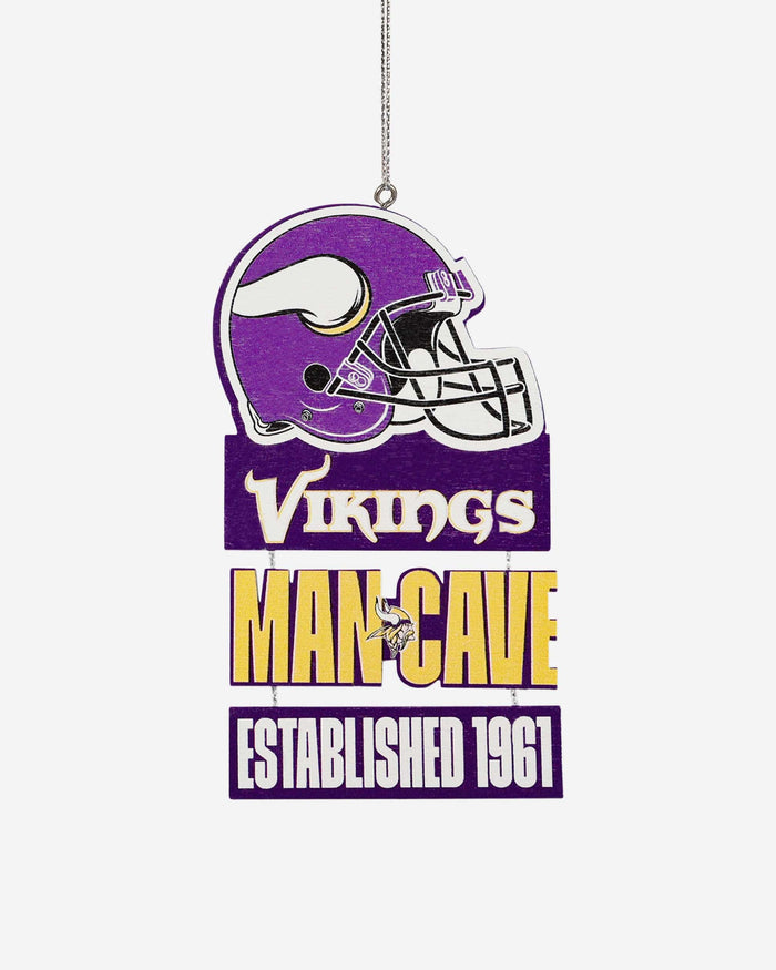 Minnesota Vikings Mancave Sign Ornament FOCO - FOCO.com