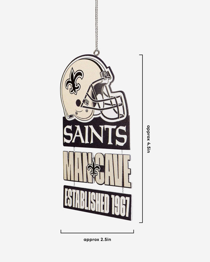 New Orleans Saints Mancave Sign Ornament FOCO - FOCO.com