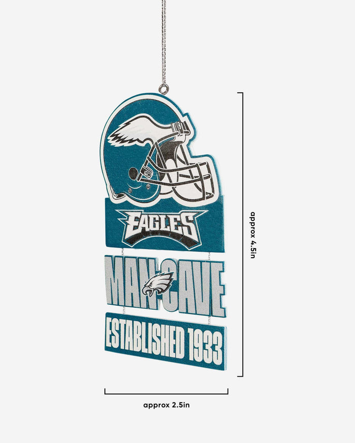 Philadelphia Eagles Mancave Sign Ornament FOCO - FOCO.com