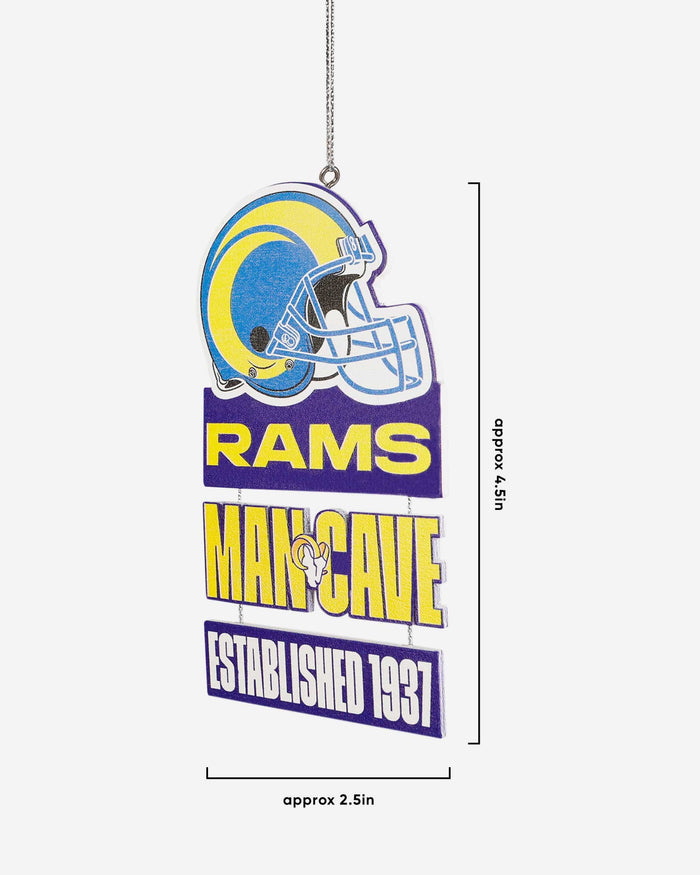 Los Angeles Rams Mancave Sign Ornament FOCO