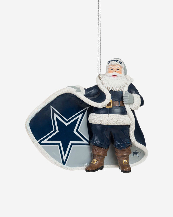 Dallas Cowboys Photoprint Santa Ornament FOCO - FOCO.com